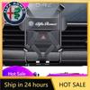 Autoaufkleber Für Alfa Romeo Auto-Luftauslass-Halterungsclip Innenraum Auto-Handyhalter Für Alfa Romeo Giulia Stelvio Giulietta 156 159