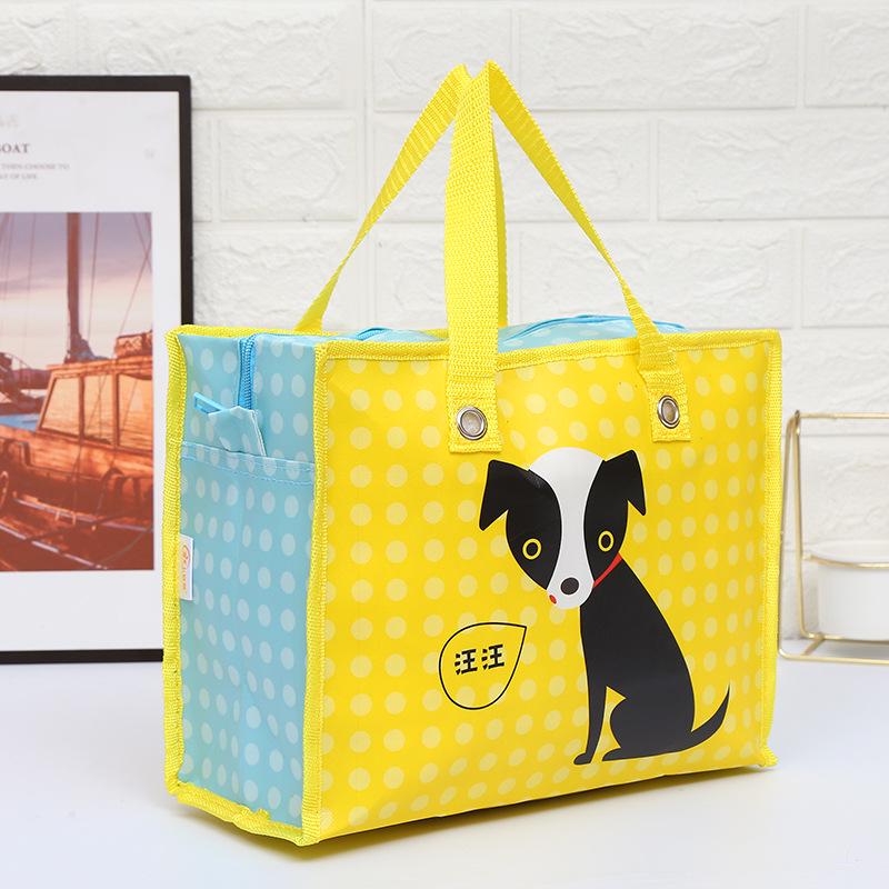 Kleurrijke Cartoon Opvouwbare Non-woven Tote Bag - Modieuze, Draagbare Cadeau/Boodschappentas
