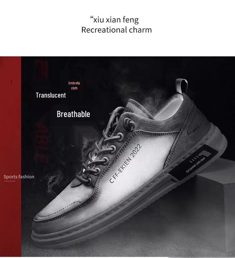 Herren Low-Top Atmungsaktive Canvas Skate Schuhe - Herbstkollektion 2023