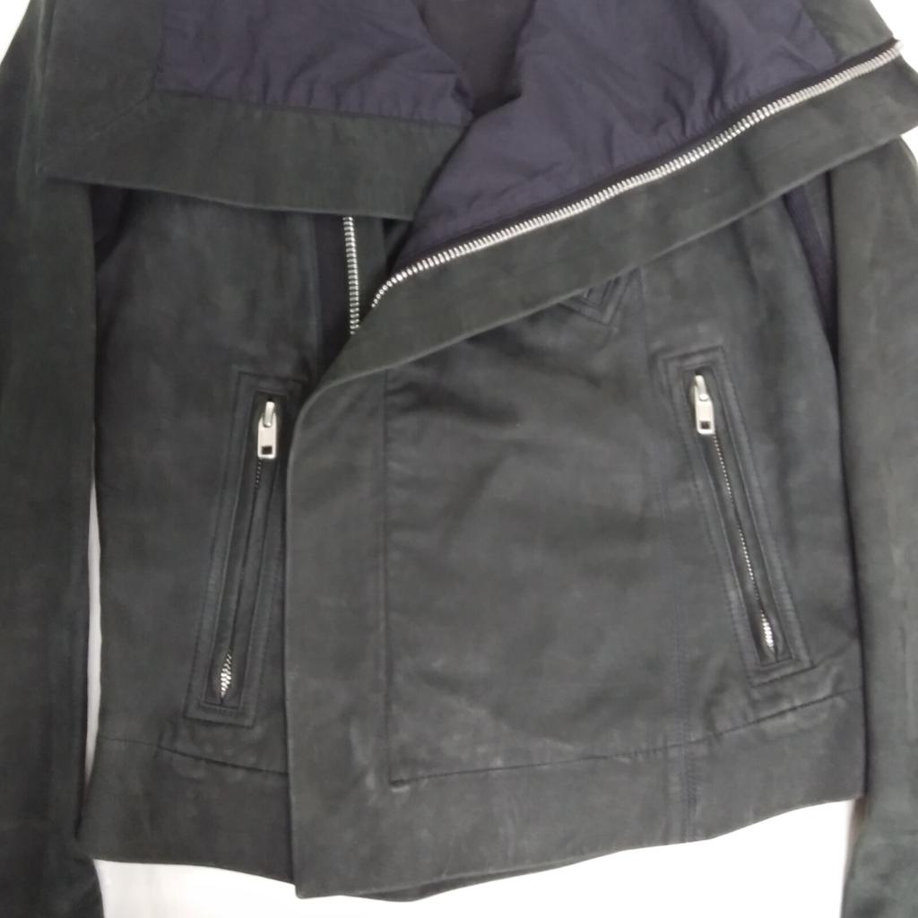 Rick Owens Black Leather Rider's Jacket Jacket 38 blackUsed