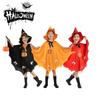 Children With Halloween Hat cloak Witch Cosplay Costume Fancy Dress Party Set