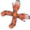 Spiderweb Patterned Long Stretchable Mesh Gloves for Halloween Costume Parties and Cosplay Event