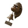 652F Vintage Metall Gorillas Metall Willkommens Türklingel Wandmontage Dekoration