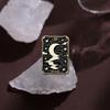 Schwarze Tarot Emaille Pins Custom Sonne Mond Sterne Dunkle Hexe Broschen Reversabzeichen Punk Gothic Schmuck Geschenk für Freunde
