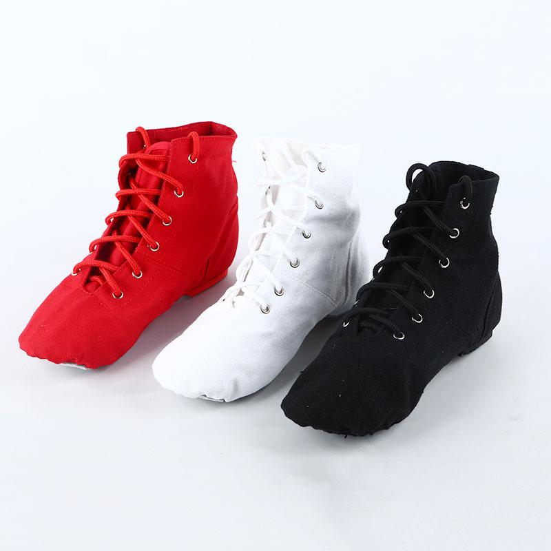 Children's Jazz Dance Canvas Shoes - High & Low Top for Practice