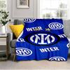 Coperta con Stemma Inter Milan Leggera Coperta Ideale per Letto Perfetta per Viaggi, Campeggio, Soggiorni, Uffici, Divani, Regalo di Natale per tifosi