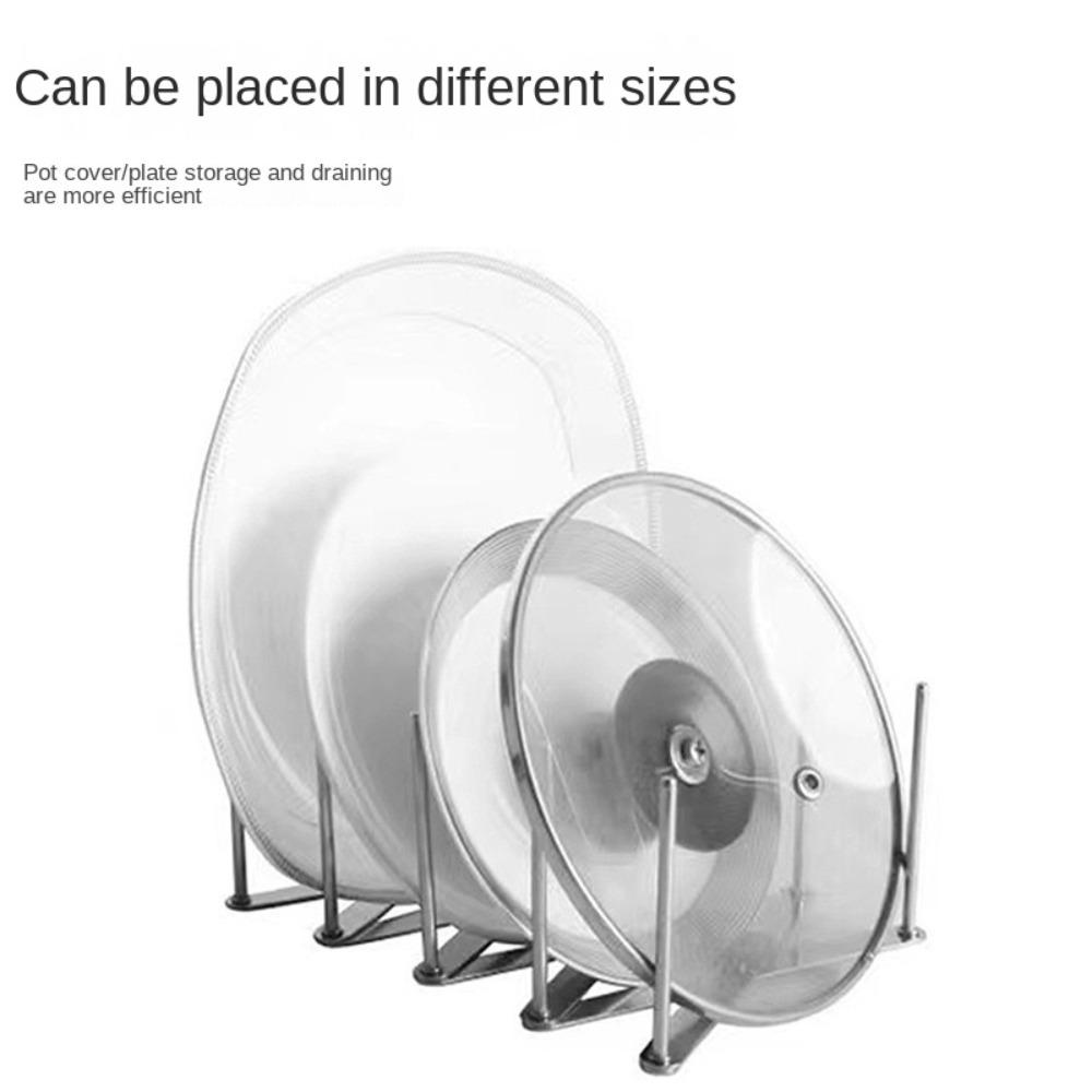 Foldable Pan Lid Organizer Retractable Tableware Storage  for Serving Trays Dish Plate