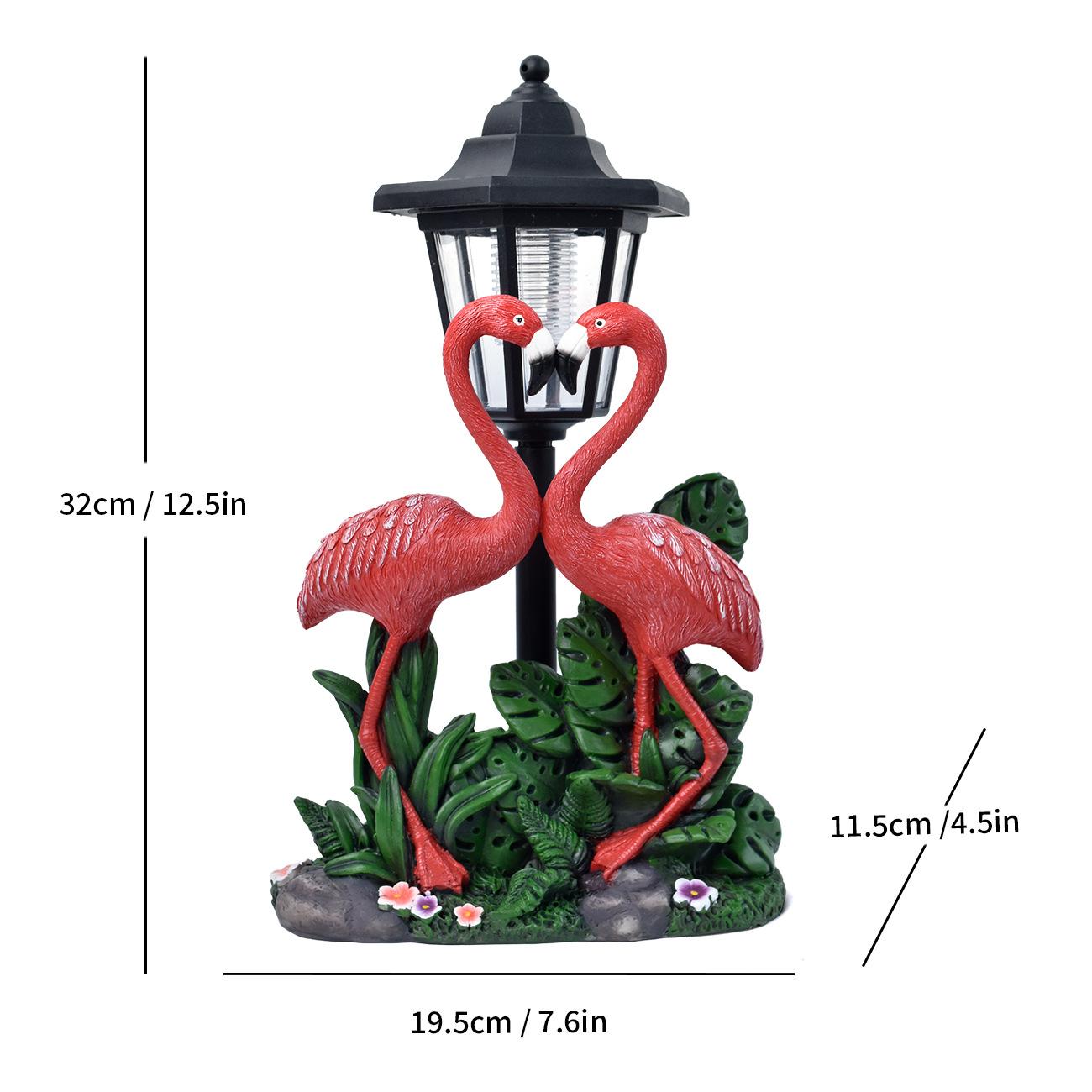 

JYL TS/067,Resin Flamingo Solar Outdoor Light for Garden Ambient Home Decor Statue Path Lamp One Size темный полуночно-синий