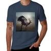 Icarus  Perytonwinged Deer Tshirt Novelty Print Casual Tee Shirt