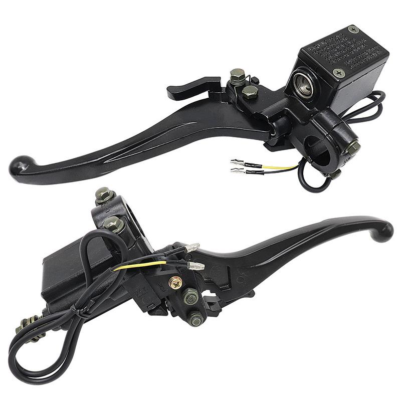 1pcs Motorcycle Left / Right Upper Front /Rear Brake Pump Hydraulic Clutch Pump with Handle Parking Lock for 150cc 250cc