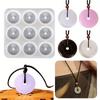 DIY Glass Imitation Jade Peace Buckle Pendant Dropping Mold Bracelet Accessories Silicone Mold