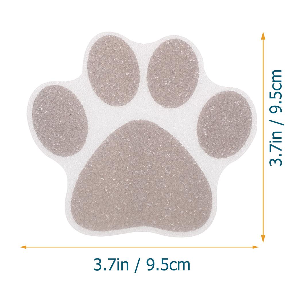 10pcs Anti-Slip Decorative Stickers Dog Paw Design For Bathtub Shower Kitchen Stairs Non Slip Grip Floor Decals Home Safety