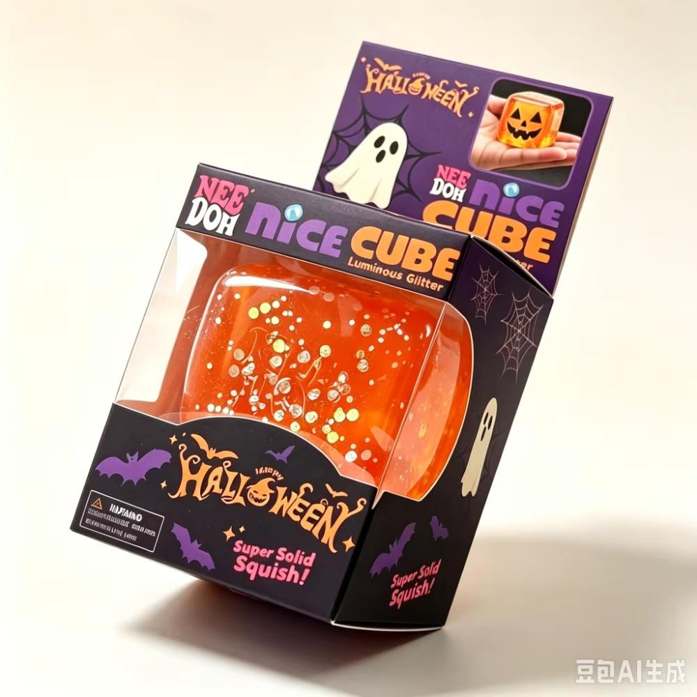 Needoh Halloween Knijpspeeltjes Sensorisch Speelgoed Kleurrijk Kneedbaar Rekbaar Angstverlichting ADHD Fidget Speelgoed Vrijetijdscadeau red