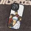 G-GINTAMA Anime Phone Case Hard Leather For IPhone 16 15 14 Mini 11 12 13 Pro Max Plus Fundas