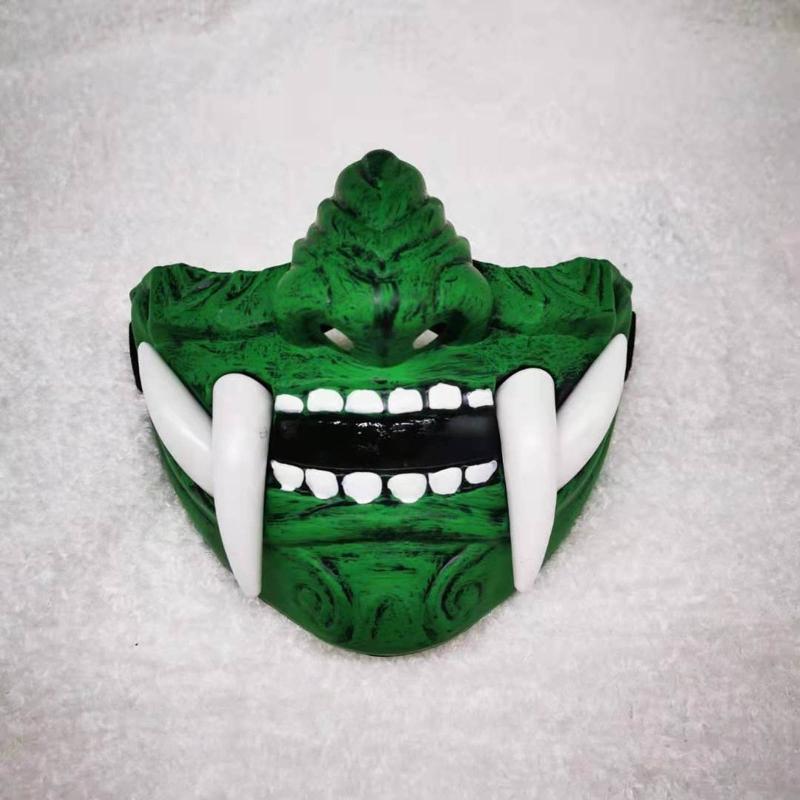 Half Face Protective Masks Prajna Demon Mask for Paintball CS Game Cosplay