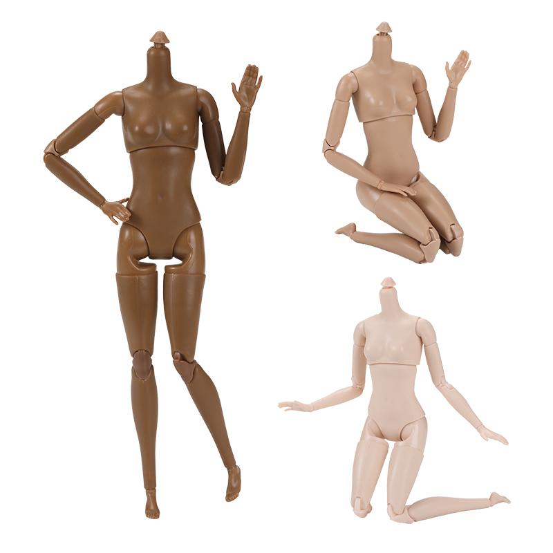 1/6 Supermodel Doll Body 26Cm High Quality Multi-Jointed Movable Female Body White Skin/Normal Skin Body Accessories Kids Toys