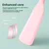 Silicone Egg Frying Spatula Slanted Edge Colorful&Heat Resistant Pot Protecting&Hanging Hole Kitchen Tool for Pancakes/Steaks