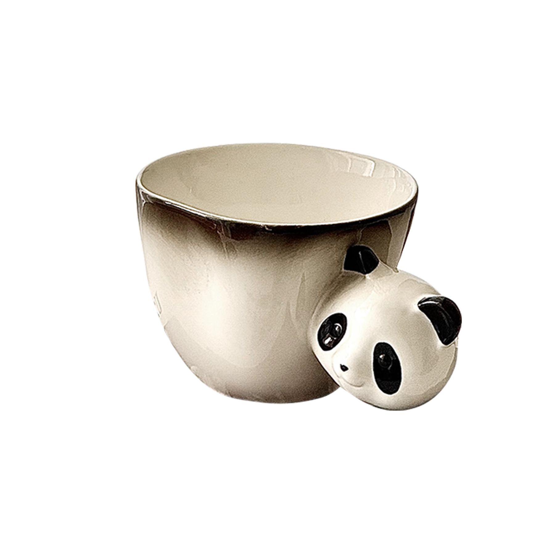 

Cute Cartoon Animal Ceramic Coffee Mugs Tea Cup Set with Panda Elephant Handle Novelty Kitchen Home Decor 201-300ml
