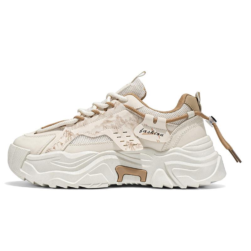 Scarpe da uomo nuove estive da uomo con plateau sportive in rete traspiranti casual scarpe da papà da uomo