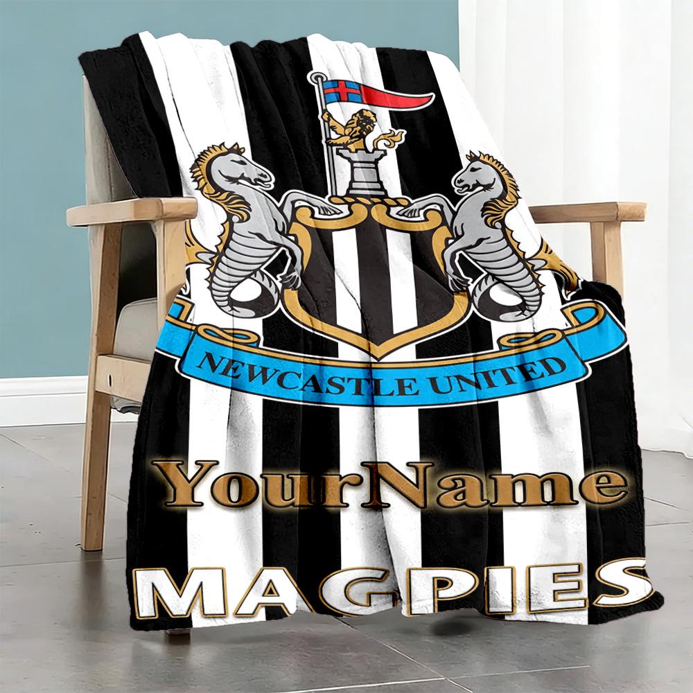 Newcastle 5 Personalized Name Blanket Gift Personalized Blanket Durable Comfort Great for Office Chair Office Living Room Seaside