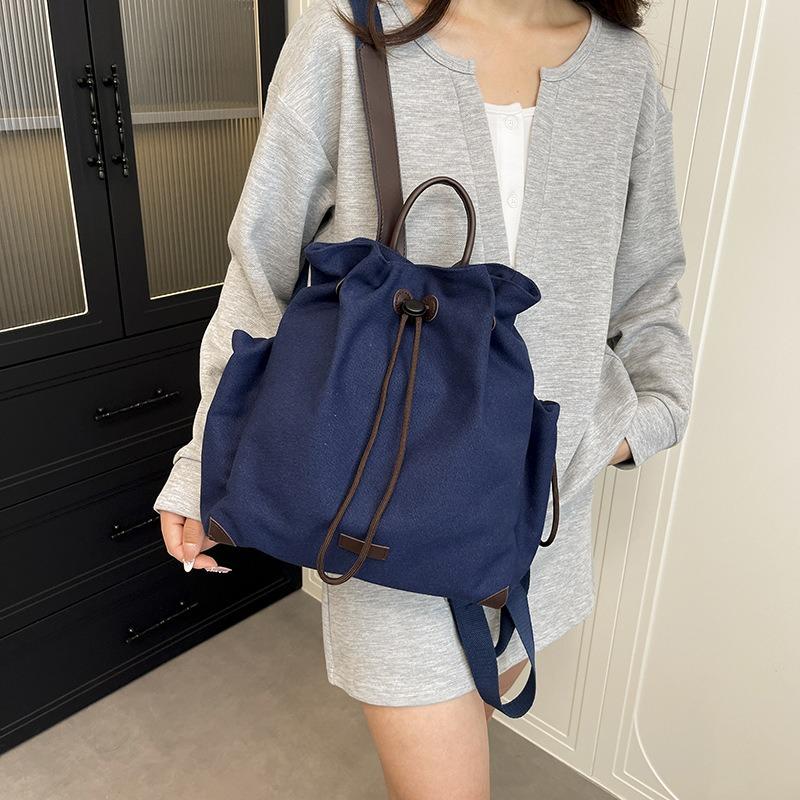 Casual Drawstring Backpack Backpack Women's Travel Backpack Fashion Small Backpack College Style Big Bag