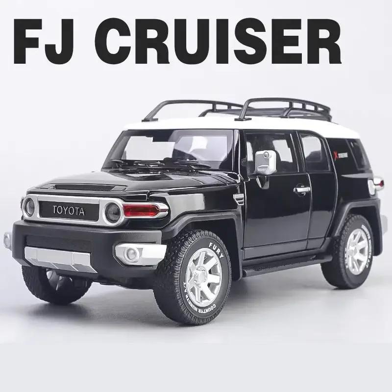 ANM1 1/24 Toyota FJ Cruiser SUV Alloy Car Model Diecasts Metal Off-road Vehicles Car Model Simulation Sound Light Childrens Toys Gift