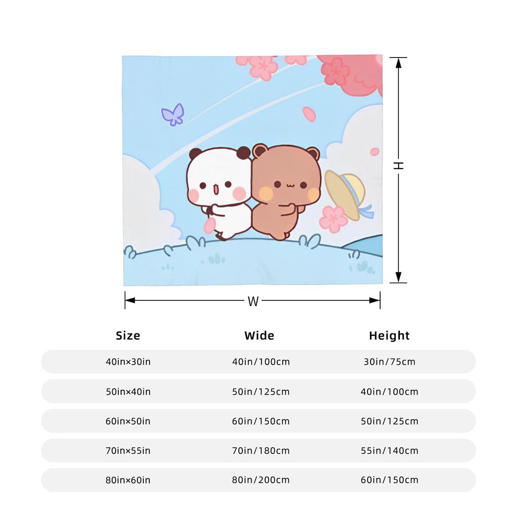 Cute Cartoon Bubu Dudu Blanket Cover Flannel Throw Blankets Summer Air Conditioning Printed Soft Warm Bedspread