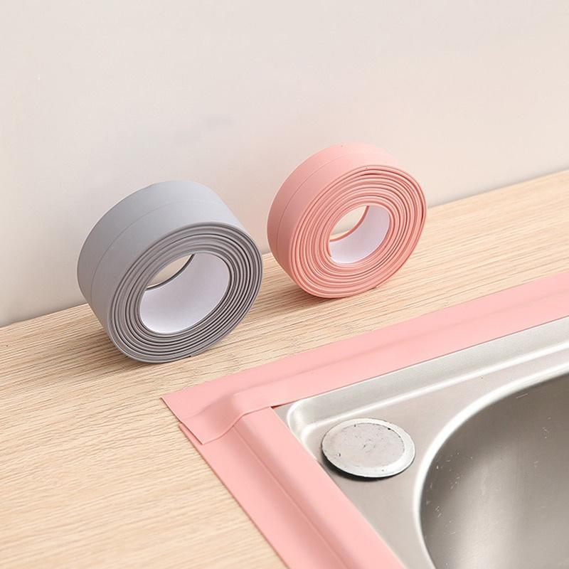 3.2m Bathroom Kitchen Shower Water Proof Mould Proof Tape Sink Bath Sealing Strip Tape Self Adhesive Waterproof Adhesive Plaster