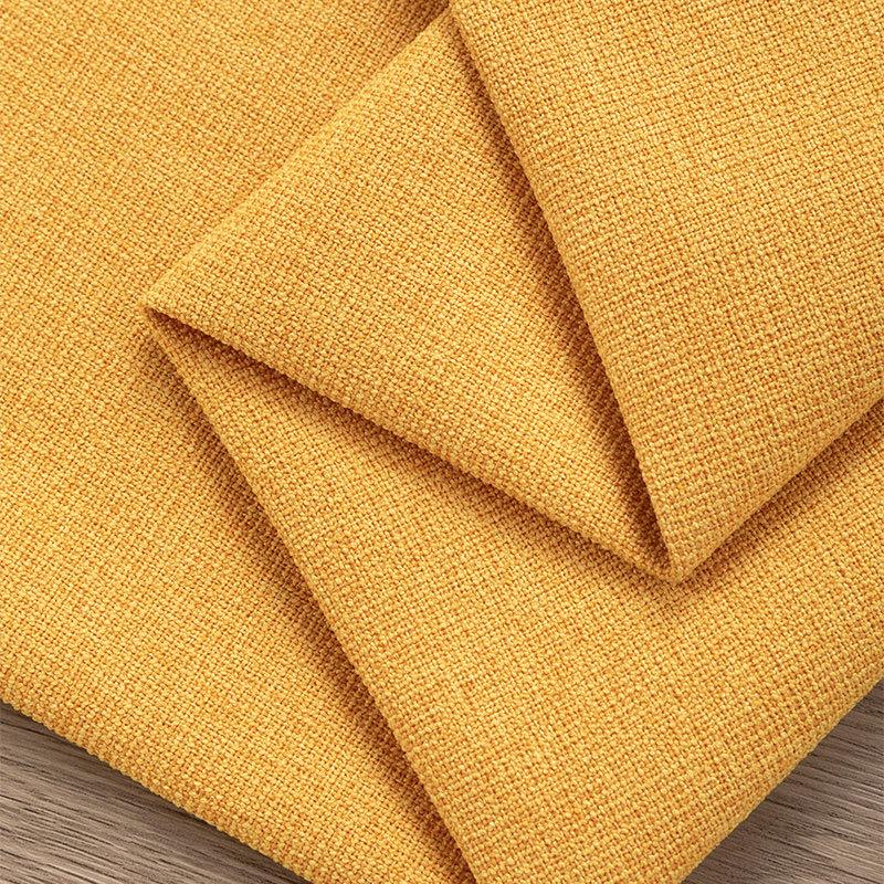All-Polyester Solid Color Linen-Like Sofa Fabric with Soft Bag Process - Composite Flocking Fine Linen Canvas