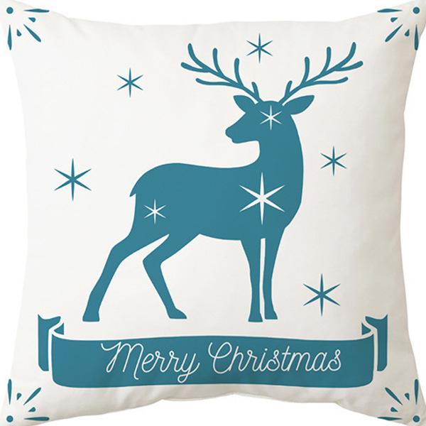Pillow Case Home Decoration Snowman New Cartoon Christmas Sofa Yama Print Pillow Nordic Style Home