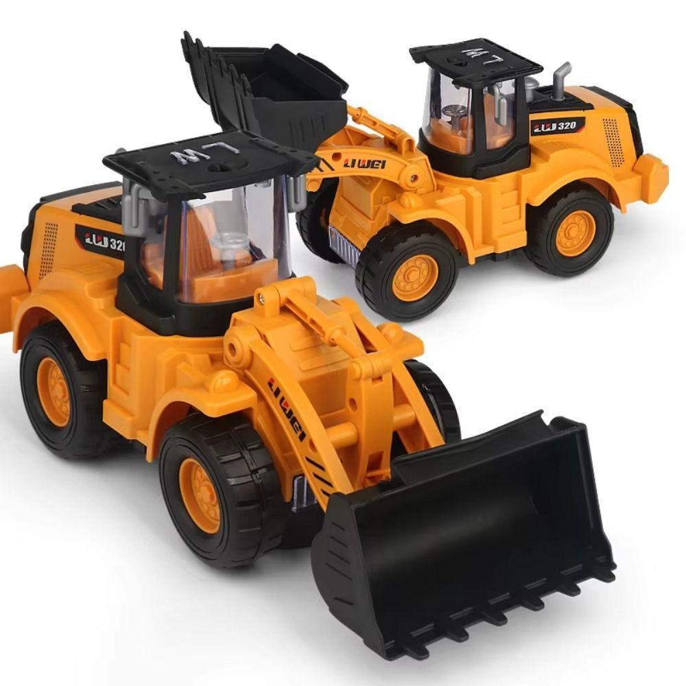 Colorful Music Electric Bulldozer Toy Universal Wheels Engineering Vehicle Toy  Kids Birthday Gifts