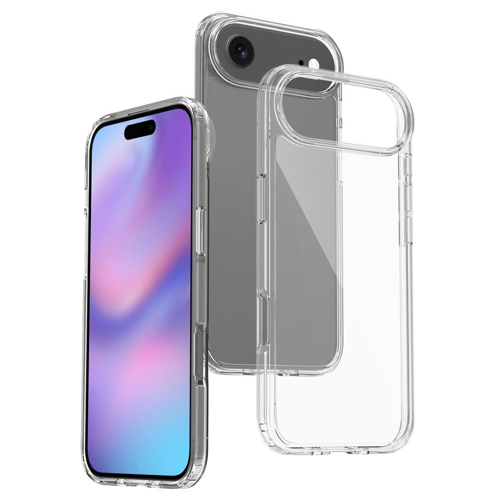 For iPhone Air Case Anti-Scratch TPU+Acrylic Clear Back Phone Cover