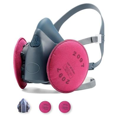 7502 Reusable Respirator With 2x 2097 Filter Cartridges – Half Face Mask For Dust, Gas, Smoke In Painting, Sandblasting, Grinding