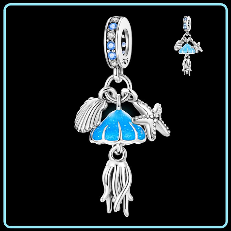 Copper Glow In The Dark Firefly Dangle Charms Fit Original Brand Bracelet And Necklace Jewelry Making Gift