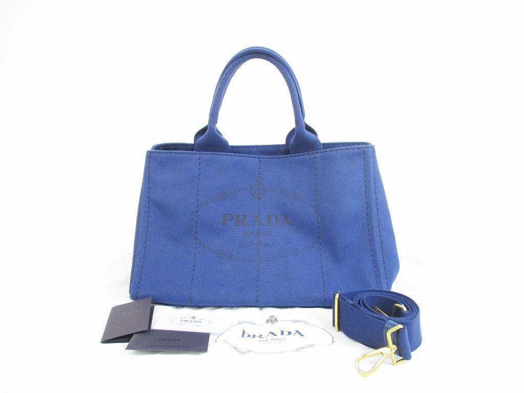 

Автентична джинсова сумка PRADA Blue Tote Bag Hand Bag Purse Canapa with Strap #5243 Refurbished