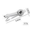 Men's Cubic Zirconia Tie Clip Steel Color Arrow Design Fashion Tiepin Accessory Gift Wedding Formal Business