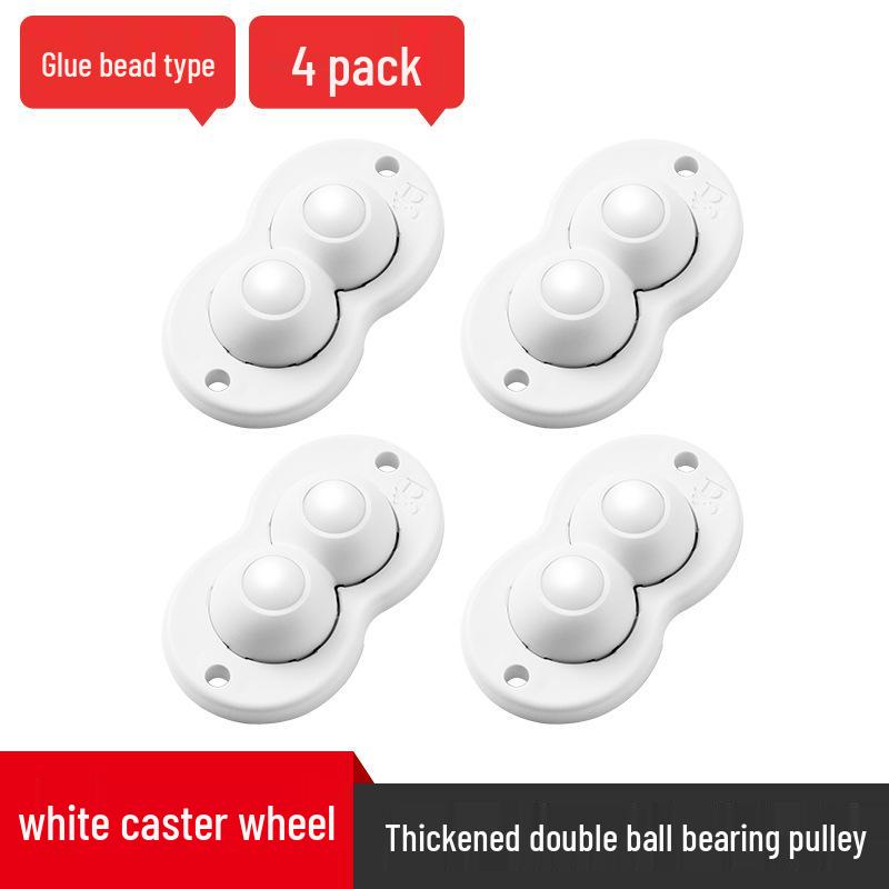 Roulettes d'ameublement pivotantes silencieuses: Roulettes adhésives universelles pour un déplacement facile