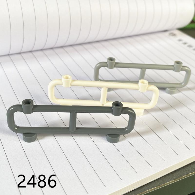 Domestic Small Particle Building Block Diy Accessories, Compatible With 2486 Parts 1X8X2 Iron Railings, Iron Horses, Fences