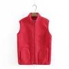 Women's Reversible Fleece Vest - Fashionable, Warm, Sleeveless Jacket for Autumn/Winter
