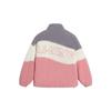 Li Ning Sports Lifestyle Series Color Block Letter Logo Embroidered Sherpa Jacket Unisex Jacket Vibrant-Orange Pink AFDT549-2