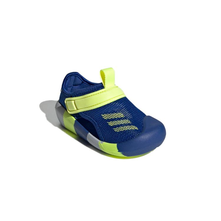 Adidas Slip Resistant Anti Kick Low top Toddler Shoes Blue Yellow Infant And Toddler GX5118