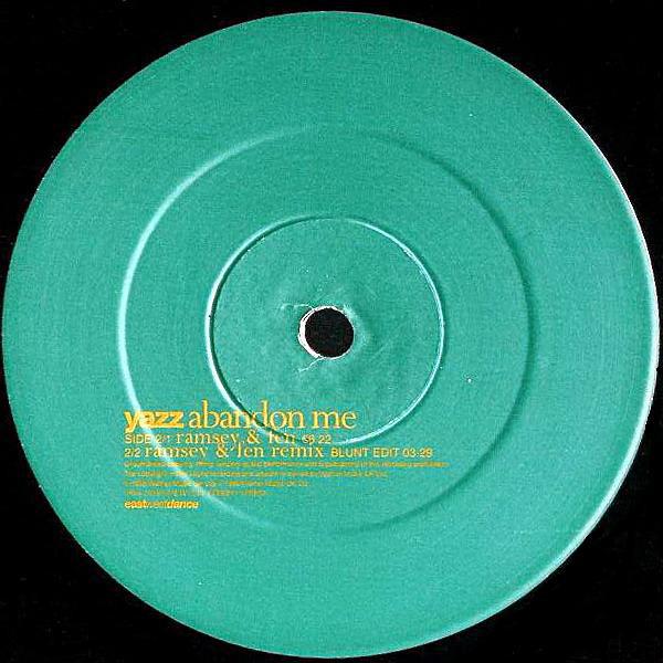 12inch Record YAZZ - Abandon Me (Remixes) EW151T EastWest 1998 UK Dance & Electronica Used
