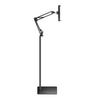 Metal Cantilever Floor Stand Phone Selfie Live Streaming Video Watching Lazy Square Base Folding Tablet Bracket Grip