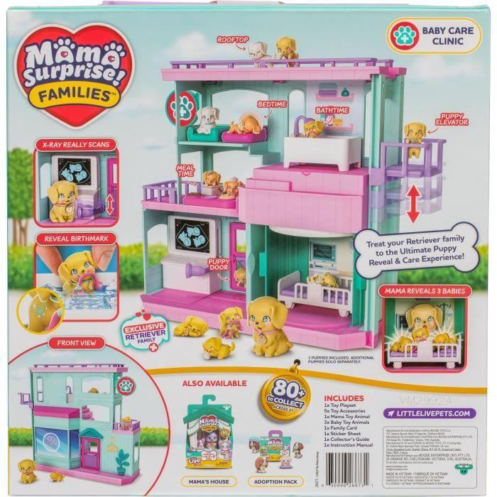 Clinique vétérinaire - LITTLE LIVE PETS - Mama Surprise - Accessoires inclus - Naissance magique