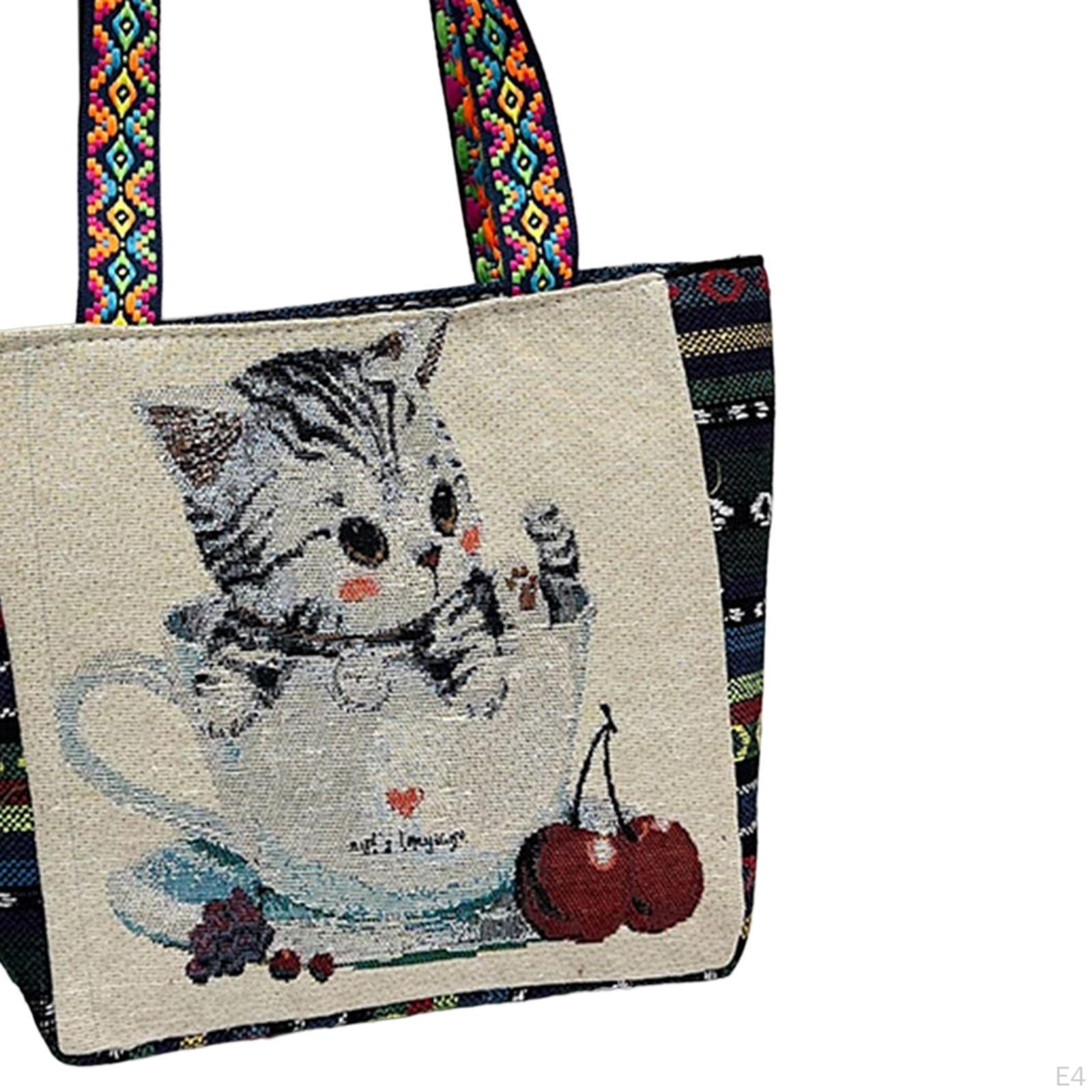 Женская холщовая сумка на плечо — фото 4