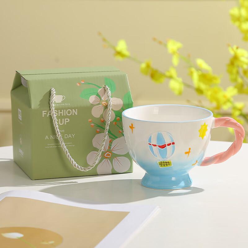 Hand-painted Cartoon Ceramic Coffee Mug