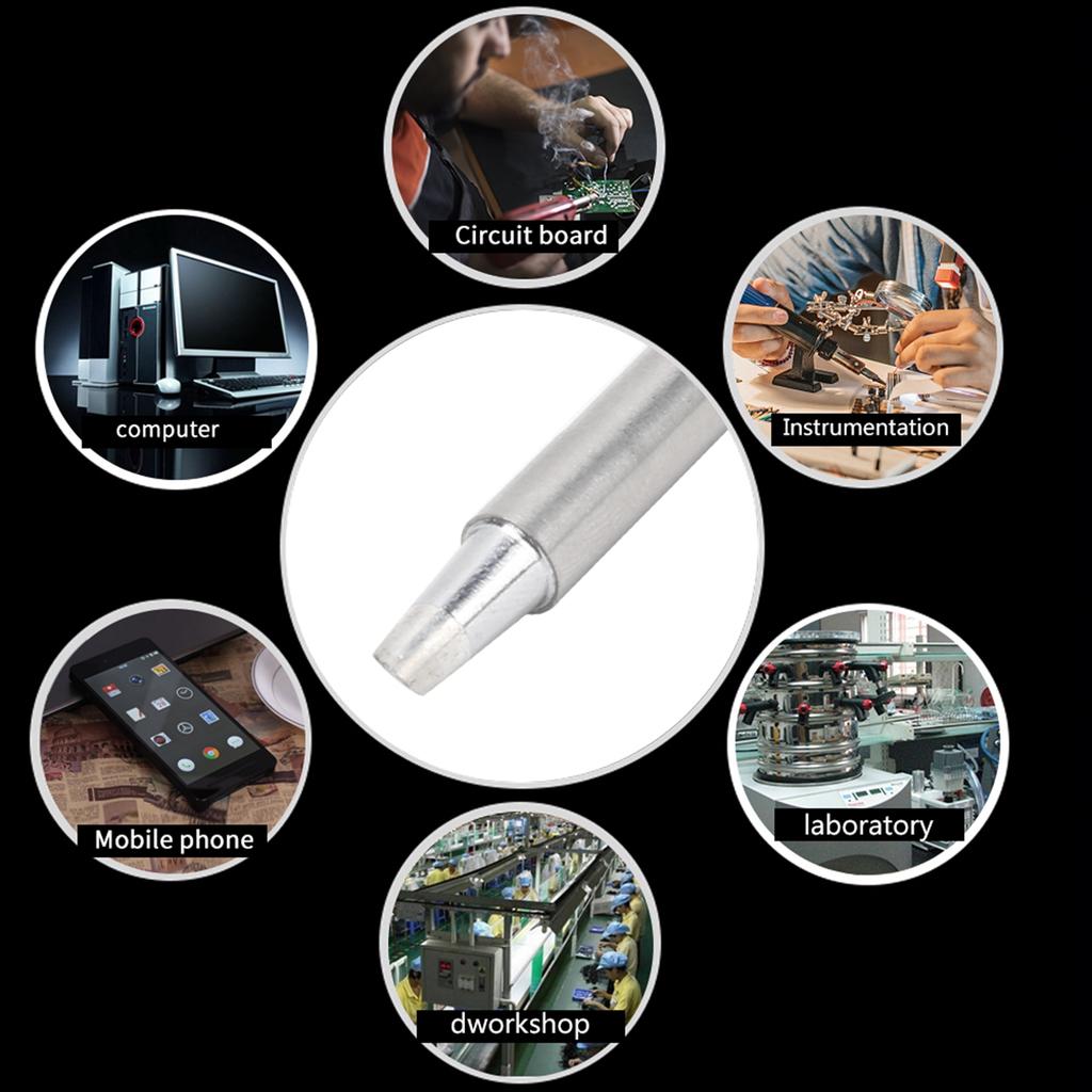 Solder Iron Head T12‑BC3 Soldering Tip Solder Iron Head Replacement Fast Heat Conduction Hardware Tool T12‑BC3 Soldering Tip