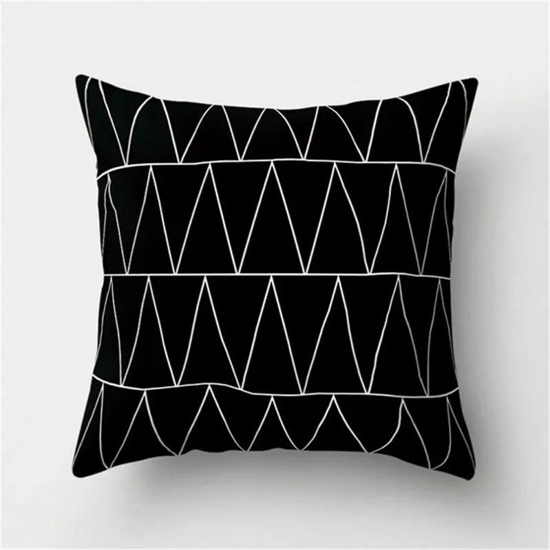 Alphabet Arrow Black and White Decorative Pillowcase Car Ornaments Office Living Room Sofa Home Pillowcase