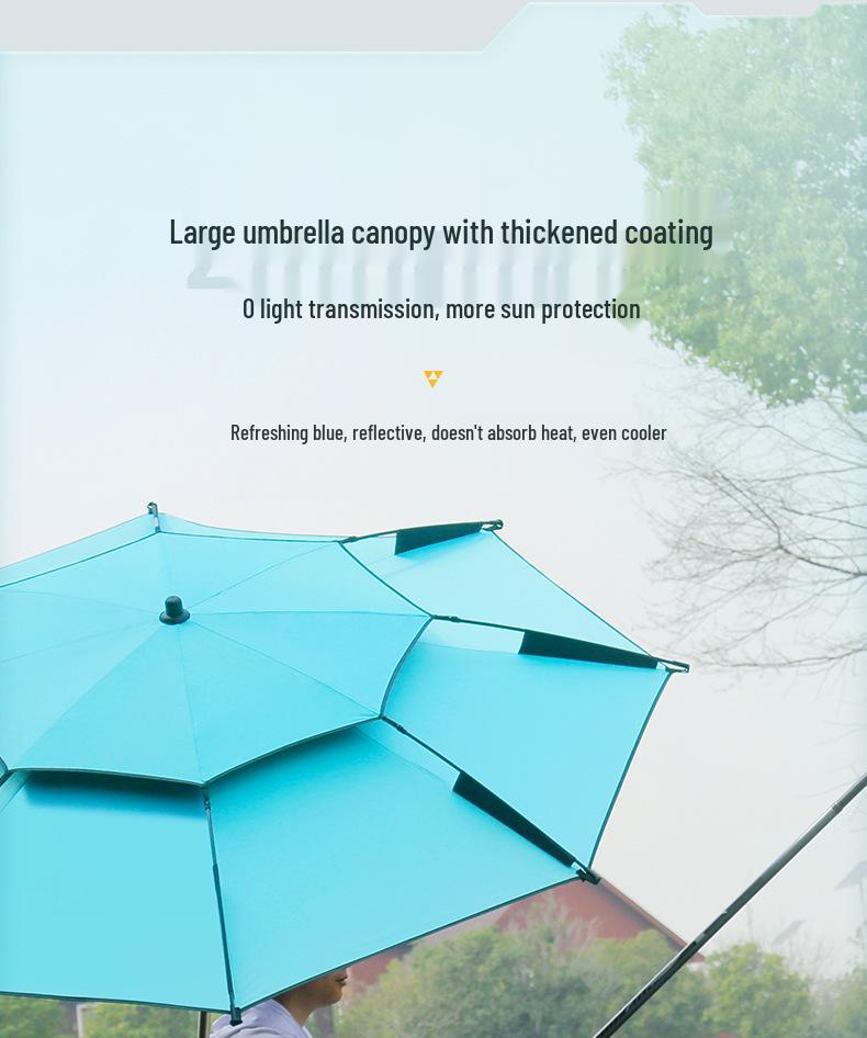 Large Outdoor Fishing Umbrella: Rainproof, Sunshade, Folding, Thickened, UV Protection