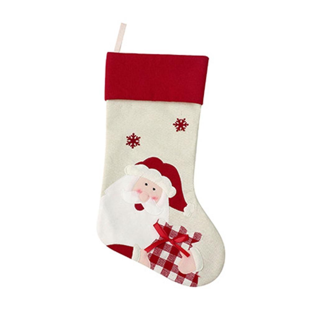 Large Size Christmas Stocking Hanging Gift Bag Candy Bag Christmas Gift Sock  Christmas Decor